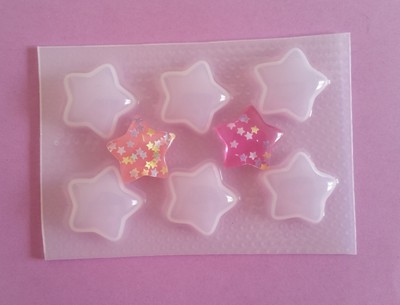 Chunky Bubble Star Resin Mold Mould Casting Craft Food Safe Stars Puffy Molds Chunky Bubble Star Resin Mold Mould Casting Craft Food Safe Stars Puffy Molds