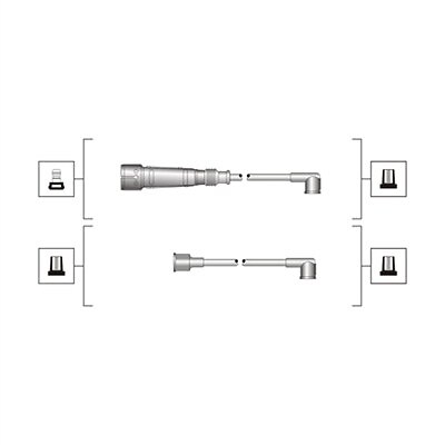 MAGNETI MARELLI 941319170003 Ignition Cable Kit for CHRYSLER,DODGE,SEAT,SKODA,VW