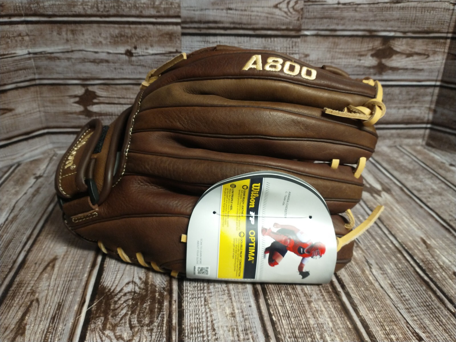BRAND NEW LHT Wilson A800 Optima 12.5" Travel Ball Baseball Glove LOOK