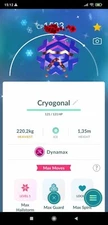 Pokemon Shiny Dynamax Cryogonal (Tr.a.d.e 20k stardust or P.T.C 80k stardust)