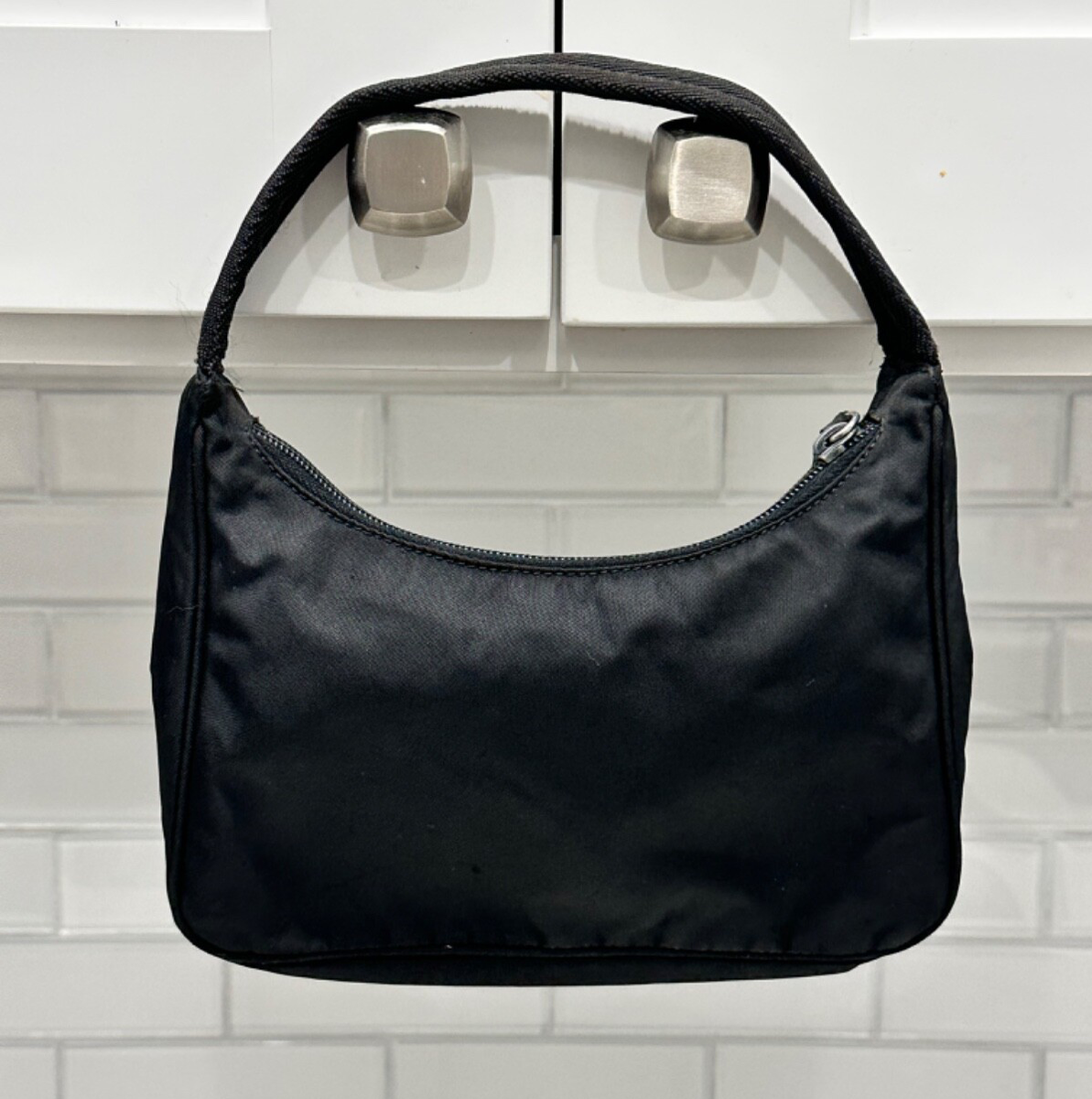 PRADA 2000 Shoulder Bag Mini Black Nylon | eBay