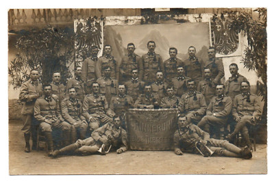WWI RPPC Austro Hungarian Military Troop Soldiers Sepia Photograph Real ...