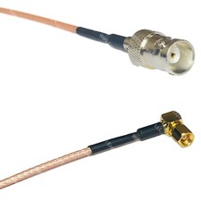 RG316 BNC FEMALE to SMC Female Angle RF Cable Rapid-SHIP LOT