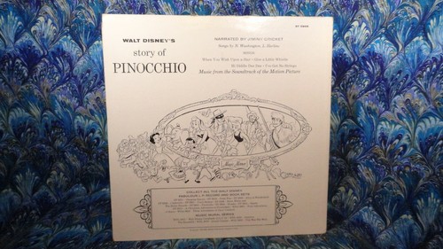 Walt Disney's Pinocchio Magic Mirror Disneyland Record 1960 Vinyl Storybook NICE - Picture 7 of 10