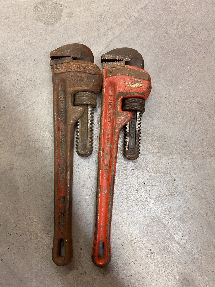 Ridgid pipe wrench on sale set
