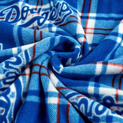 MLB Los Angeles Dodgers Plaid 6618-B Fleece Fabric by the Yard | eBay