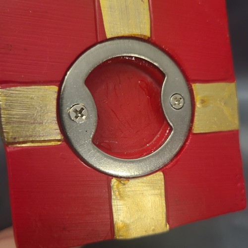 Bottle Opener Rare Retired Hidden Wild Eye Design Snow Globe Dinosaur Christmas - Picture 4 of 7