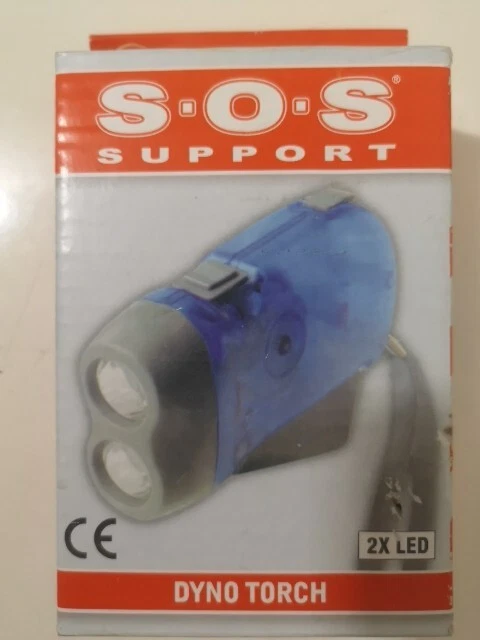 ALL Ride S. O. S. Support Dynamo Taschenlampe Lampe 2xLED Camping Notfall - Bild 1 von 3