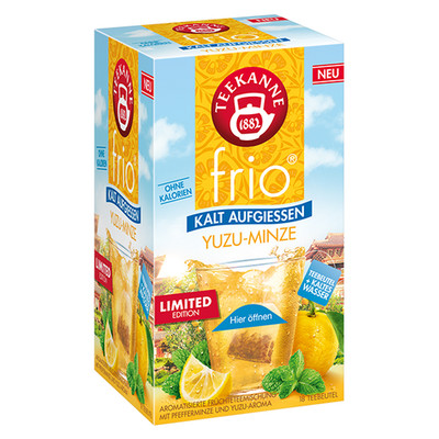 Teekanne FRIO tea: ICE tea YUZU MINT - 18 tea bags/ 1 box -FREE SHIP