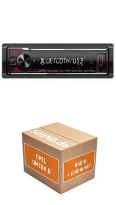 Autoradio Kenwood KMM-BT209 für Opel Omega B1 Bluetooth USB Telefonieren