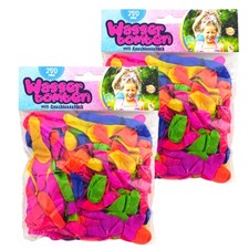500x Wasserbomben Bunt XXL Vorratspack inkl. 2x Anschlussst&uuml;ck Wasserspa&szlig; Set