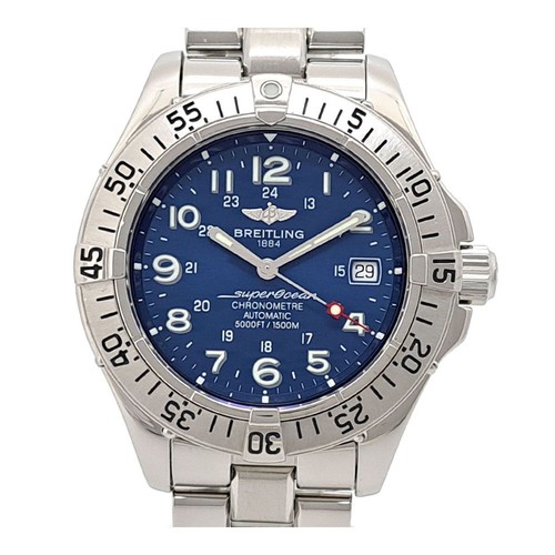 Breitling Superocean A17360 Automatic Steel Men's Watch 43mm Used
