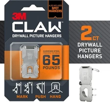 3M Claw Drywall Picture Hanger,Silver