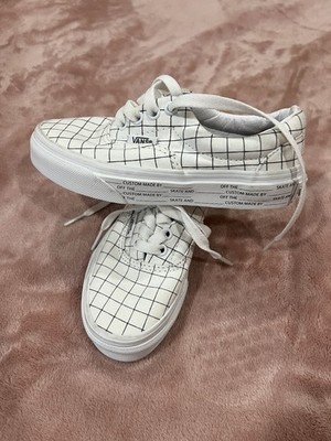 VANS Era U-Color  Checkered Shoes Size 12 Kids Fun Unique Customizable