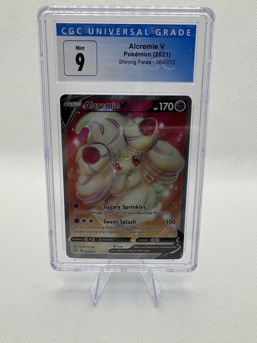 Alcremie V (Full Art) 064/072 Shining Fates Holo CGC 9