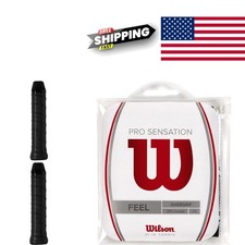 Pro Sensation Tennis Racket Overgrip Pack of 12 Black Composite Material