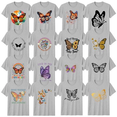 Boho Butterflies Nature T-Shirt Cottagecore Birthday Gift