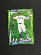 Topps 2026 Series 1 Green Parallel Junior Caminero #328 Rays Baseball Card