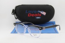 NEW RAY-BAN JUNIOR RB 9098V 3529 BLACK CLEAR SILVER AUTHENTIC EYEGLASSES 45-18