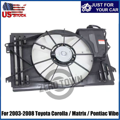 Radiator Cooling Fan For 2003-2008 Toyota Corolla / Matrix / Pontiac Vibe