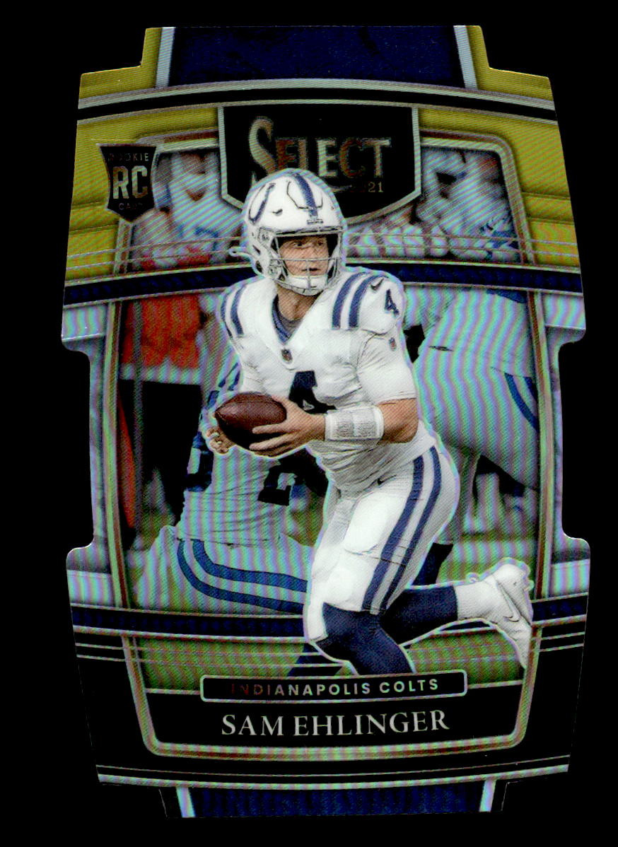 2021 Select #98 Sam Ehlinger Black Gold Prizm Diecut Rookie COLTS
