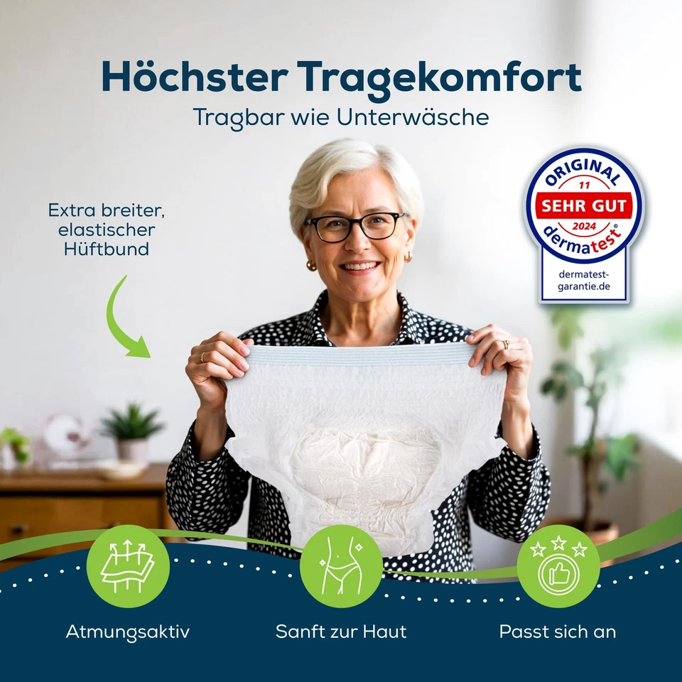 Sensalou Incontinence Diapers Adult Men Women - Nappy Pants Protective Pants - Image 3 of 4