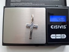 massiv Silber Anhänger Kreuz für Kette