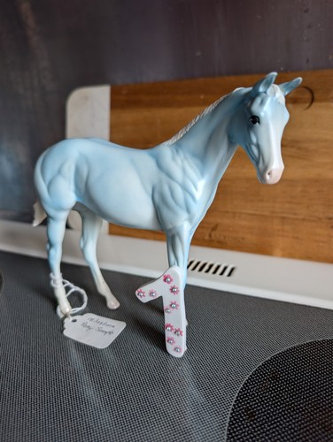 Peter Stone Weanling Deco Decorator OF Blue Milestone Sample Pony 1 