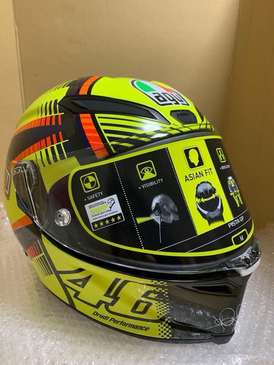 AGV Pista GP RR アジアンフィット　Mサイズ AGV Pista GP RR Helmet Size M Asian Fit Rossi 46 Full Face