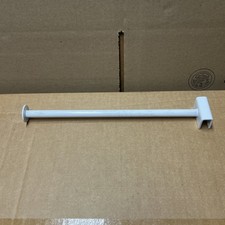 6 Commercial 12&rdquo; White Hang Rail Bracket W/Face Plate retail,boutique,high-end