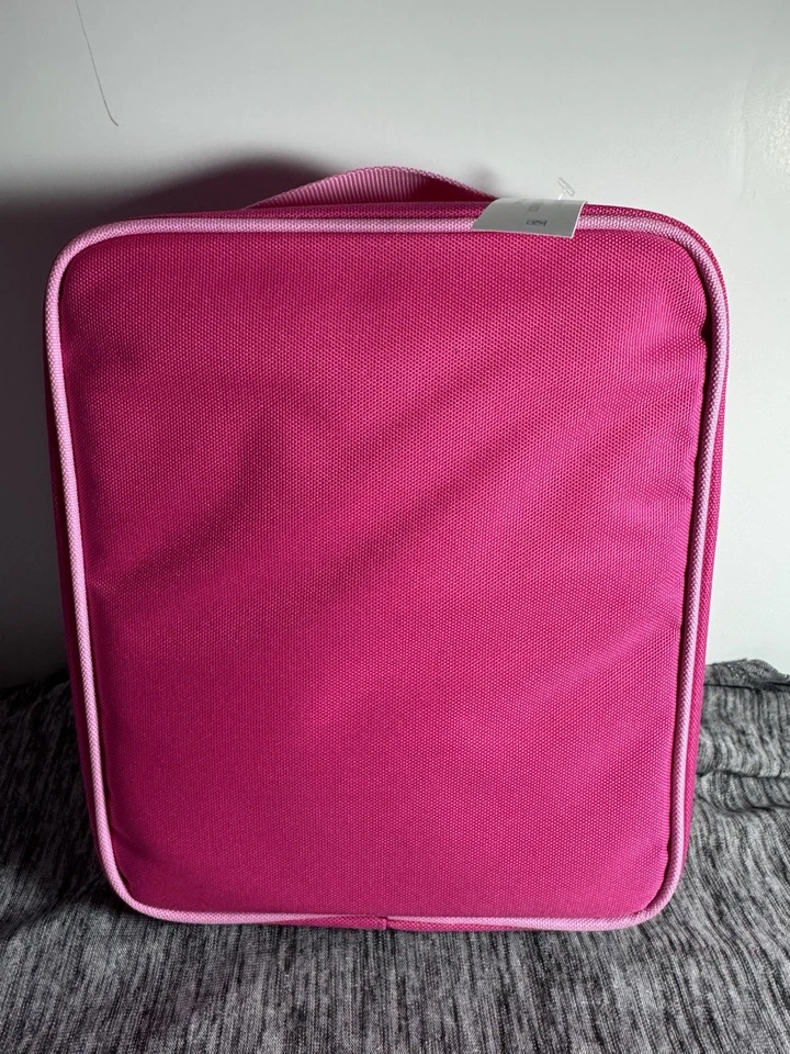 Fiambrera congelable aislada PackIt Soft Shell rosa niños almuerzo vertical Foto 4 de 4