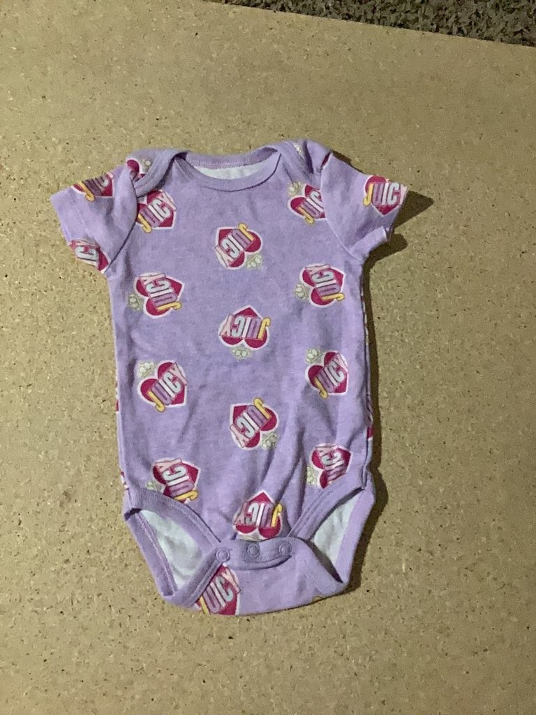 Juicy Couture Kids Purple Logo Print One Piece