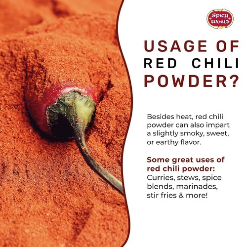 Spicy World Red Chili Powder Extra Hot 28oz (800g) JUMBO Value Pack - Just a... - 第 4/8 張圖片