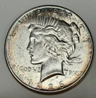 1926 S Peace Dollar, AU Condition, Natural Blue & Gold Toning, Good Eye Appeal!