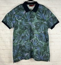 Hugo Boss Short Sleeve Floral Polo Shirt Mens Size XL Slim