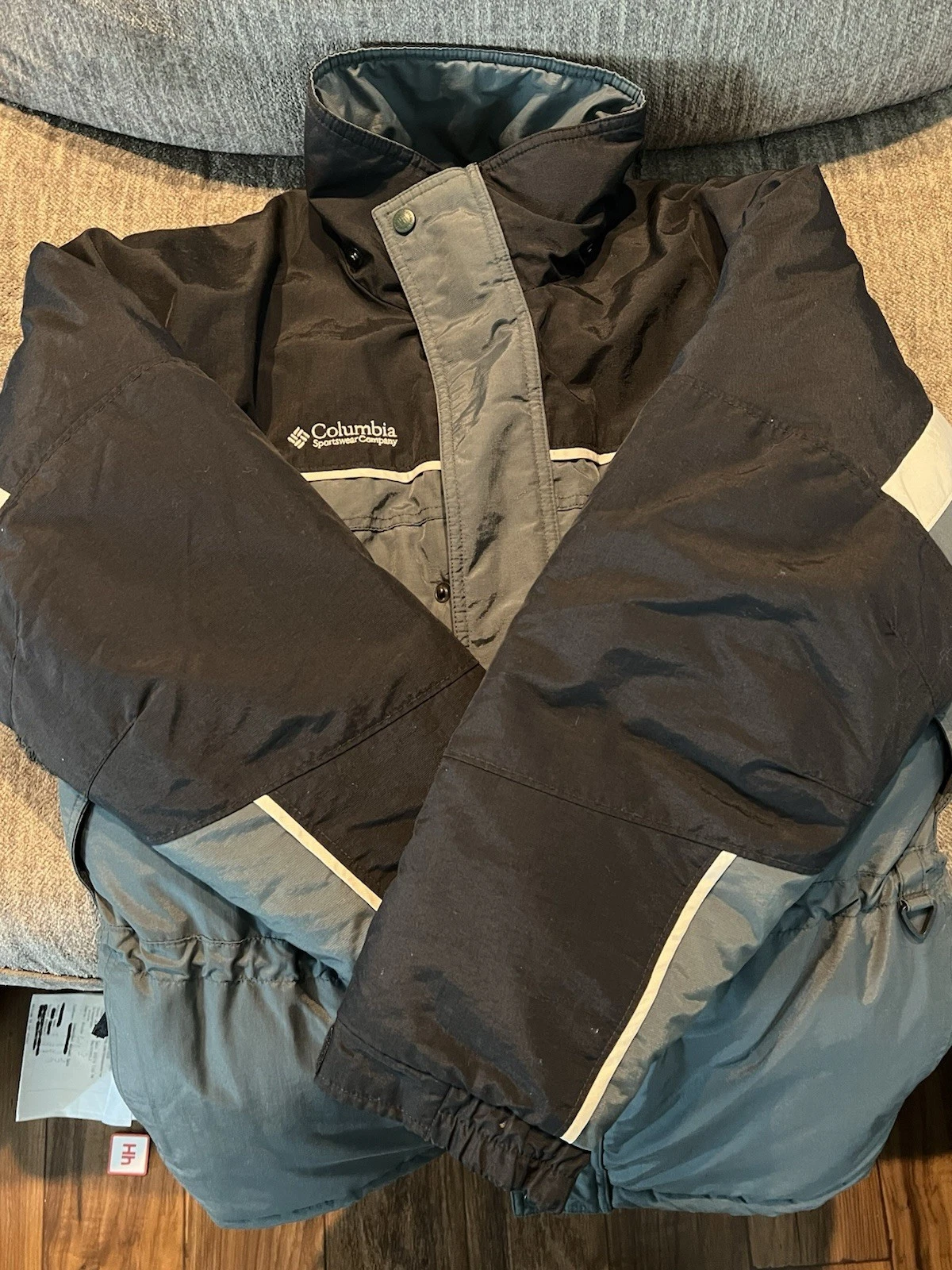 Columbia Fire Ridge Youth XL 18/20 Full Zip Ski Snow Jacket Button Hood