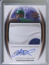 2014 Leaf Trinity Patch Auto Bronze Christian Binford #PA-CB1 Patch Auto uk2