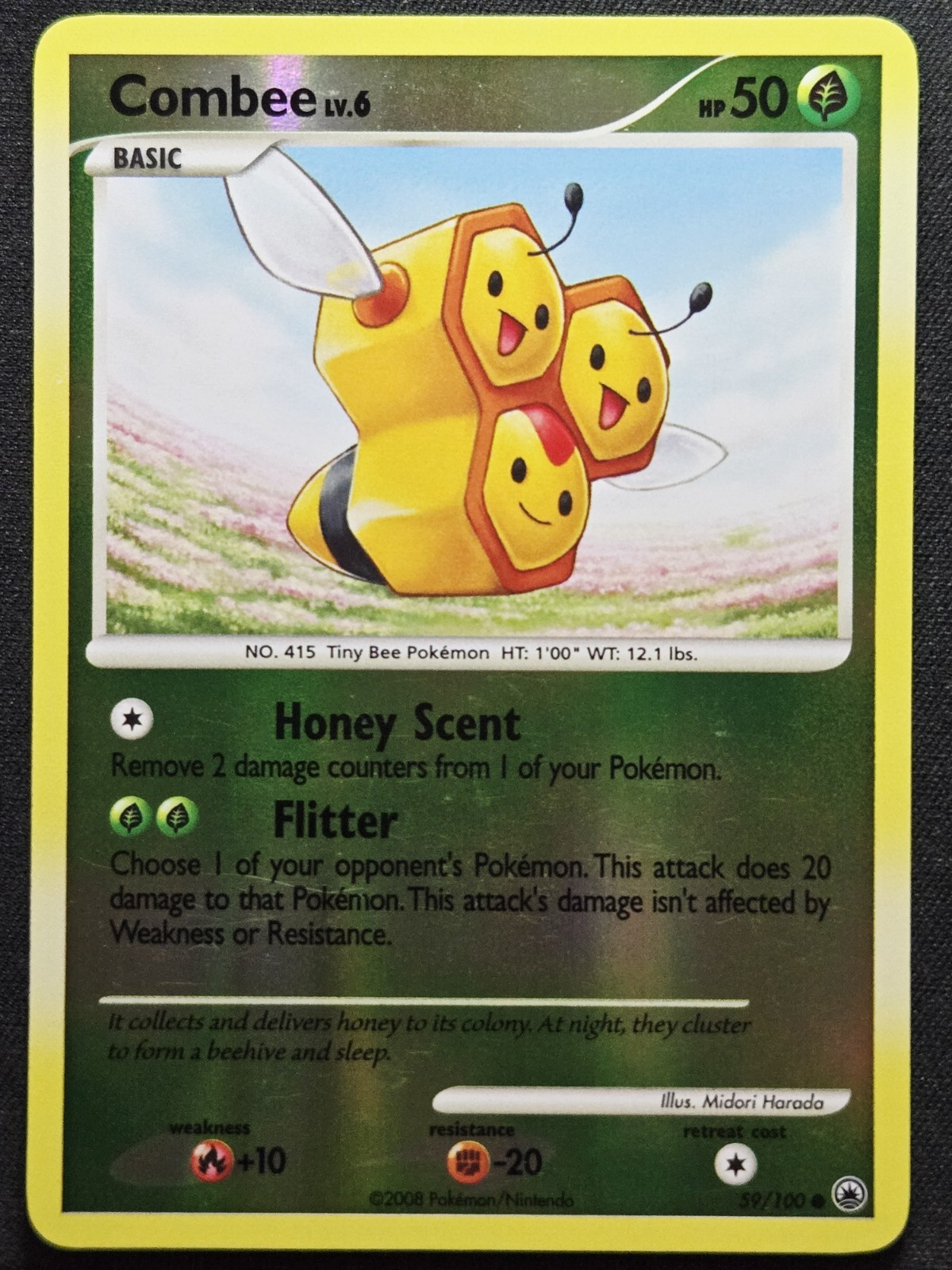 Combee Reverse Holo 59/100 Majestic Dawn 2008 - Pokémon TCG