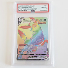Pokemon PSA 10 Umbreon VMAX #214 Evolving Skies Rainbow Secret Rare Gem Mint on eBay
