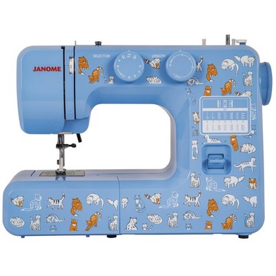 Cat Fancy Easy-to-Use Sewing Machine with Interior Metal Frame, Bobbin Diagra...