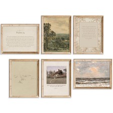 Vintage Christian Wall Art Bible Verse Canvas Wall Decor Scripture Cottagecor...