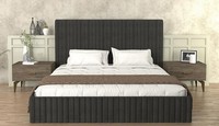 Schlafzimmereinrichtung SchlafzimmermöBel Schlafzimmer Bett Nachttische 3Tlg