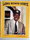 WILLIE BROWN Signed 8x10 RARE HC Long Beach State Media Guide Raider HOF