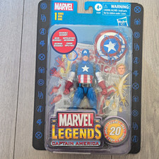Hasbro Marvel Legends Captain America 20th Anniversary Figure Shield Backdrop
