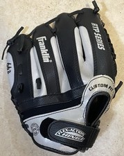 Baseball Glove Franklin 4612-9.5  Youth Mitt Purple  Silver Right Hand Throw