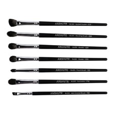 7 PCS Natural Goat Hair Professional Eye Brush Set Small Soft Bristles Tool