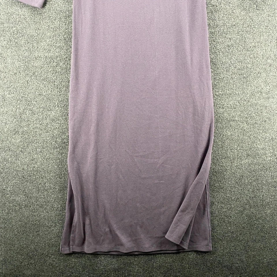 The Nines by Hatch Dress Medium Maternity Purple Fitted Midi Side Slit Causal - Image 4 of 4