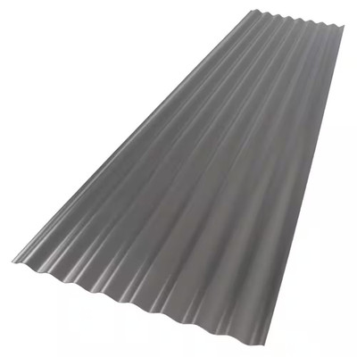 2.2 Ft. X 8 Ft. Corrugated Foam Polycarbonate Roof Panel in Castle Gray