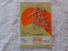 OLGIATE OLONA MOTO CLUB ALDO GANNA CROSSDROMO VALLE OLONA PROGRAMMA GARE 1978