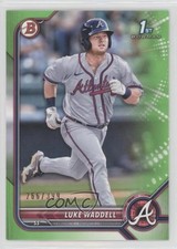2022 Bowman Prospects Neon Green Border 266/399 Luke Waddell #BP-48 04e3